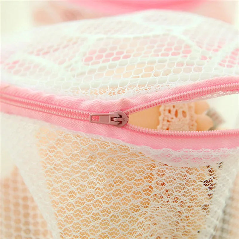 Home Use Lingerie Washing Mesh Clothing Underwear Organizer Washing Bag Useful Mesh Net Bra Wash Bag Zipper Laundry Bag Lash Bag - E-menage