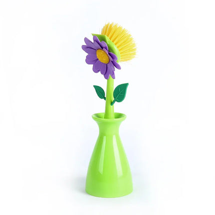 Brosse de nettoyage en forme de vase, pour évier, poêle,