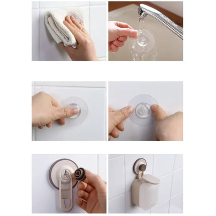Distributeur de savon liquide à ventouse pour salle de bain