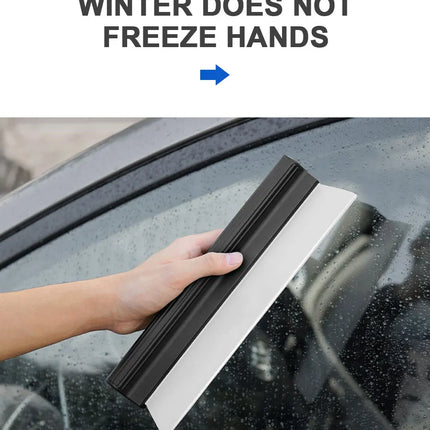 SEAMETAL Car Flexible Soft Silicone Water Wiper Car Window Cleaning Glass Scraper Handy Squeegee Auto Blade Clean Scraping Tools