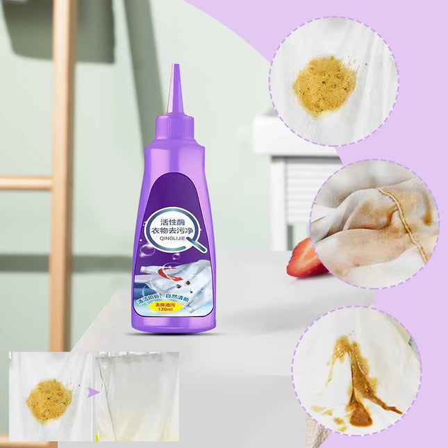 Détachant pour linge 120 ml , dégraissant pour t-shirts et sous-vêtements, haute efficacité