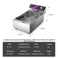 Commercial Electric Fryer - Single Cylinder Large Capacity Fryer for French Fries and Dough Sticks