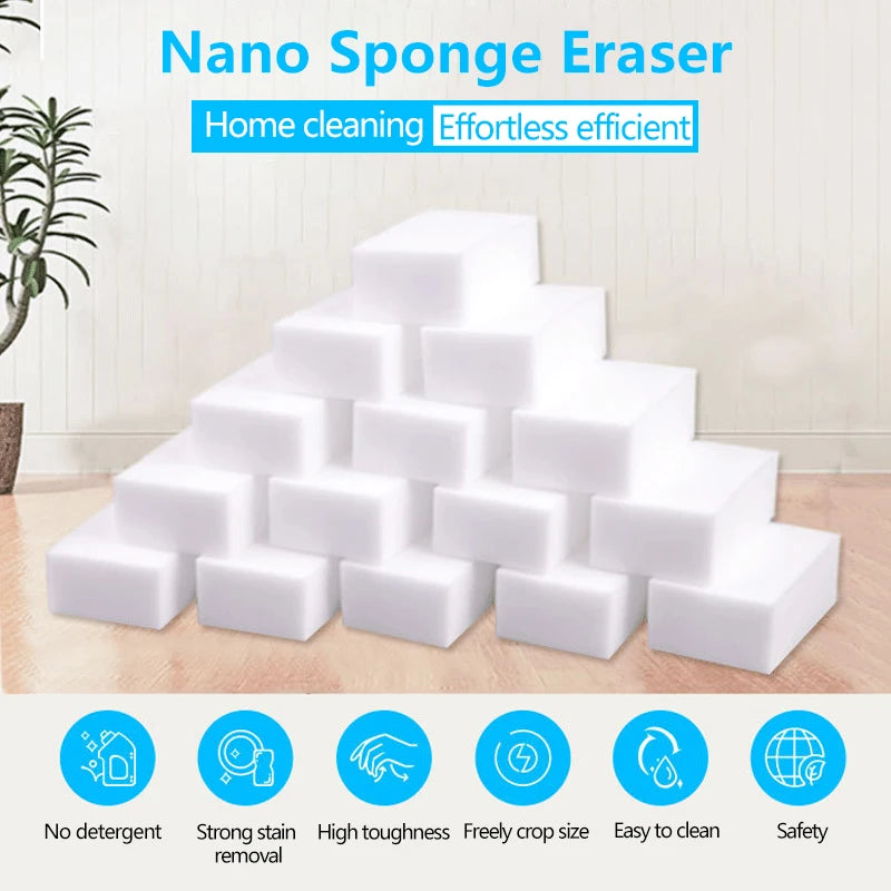 1-100pcs Magic Melamine Sponge Kitchen Sponge Eraser Magic Sponge Cleaner Dishwasing Sponge for Home Bathroom Cleaning Tools