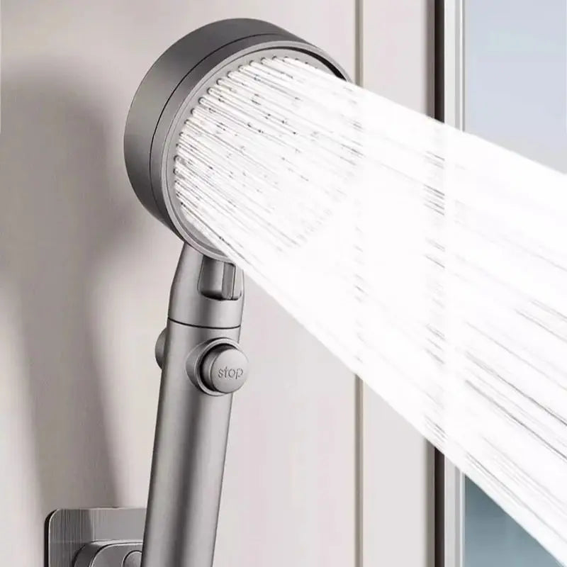 Waterfall Bathtub Faucet Set Handheld Shower Head Wall Mounted Brass Bathroom Tub Filler Waterfall Spout Hot and Cold Mixer Tap