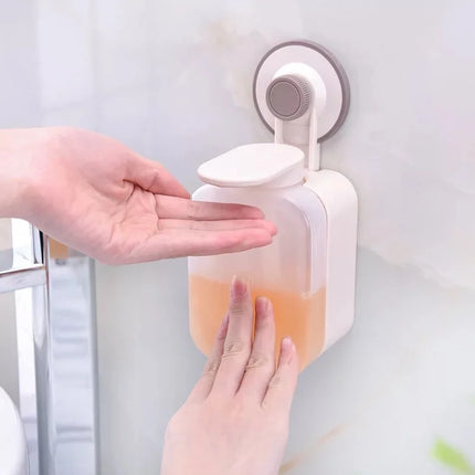 Distributeur de savon liquide à ventouse pour salle de bain