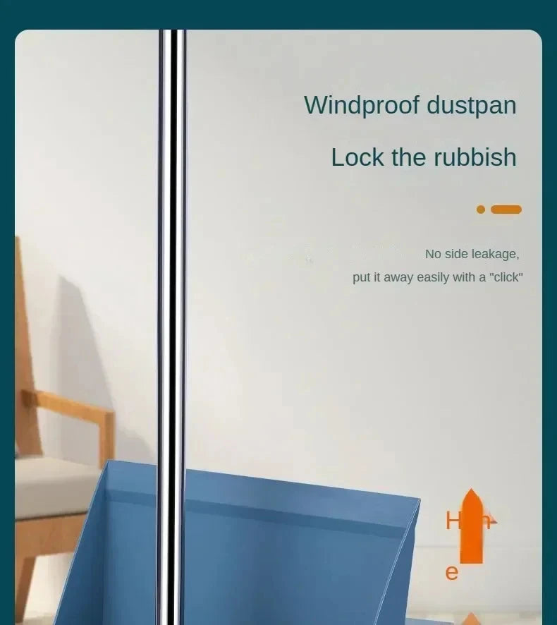 UNTIOR 1 Piece Foldable Broom & Dustpan Set Household Sweeping Tool 180° Rotating Small For Hair Garbage Cleaning Home