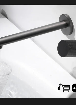 Luxury brass gun gray kitchen faucet LED digital sensing design single handle hot & cold water pull-out type 2-function sink Tap