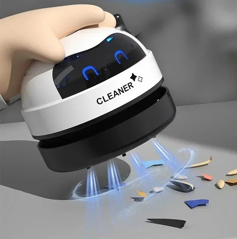 Table Vacuum Cleaner Mini Desktop Dust Vacuum With Detachable Nozzle USB Rechargeable Wireless Car Vacuum Cleaner Cleaning Tools