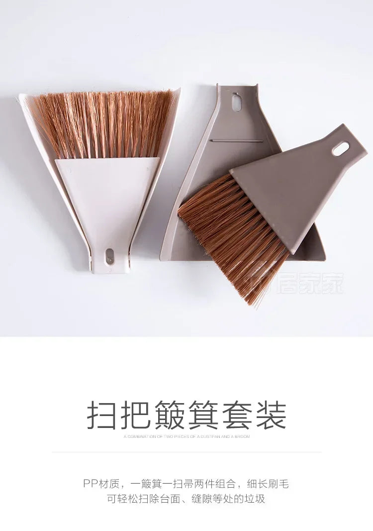Mini Broom Set Desktop Broom Small Cleaning Brush Desktop Sweeping Garbage Cleaning Shovel Table Household Cleaning Tool
