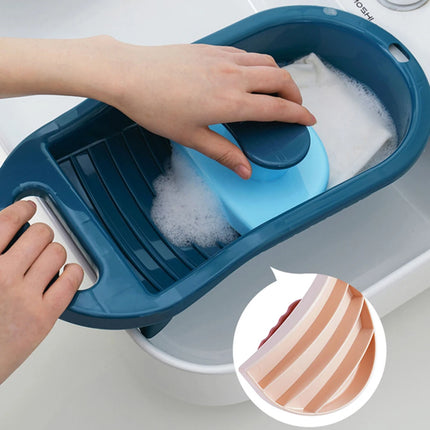 Multi-Purpose Laundry Scrub Board Mini Laundry Board For Hand Wash Clothes For Household Camping Underwear Socks Washboard - E-menage