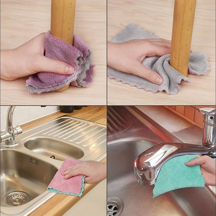 Lot de 10 torchons en microfibre multi-usages pour la vaisselle