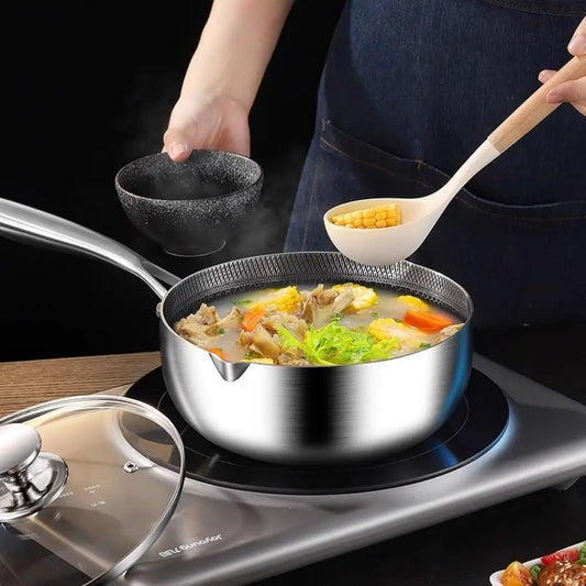 Japanese-Style Stainless Steel Fryer Pan – Versatile &amp; Compact