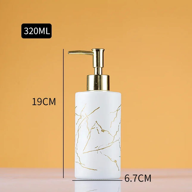Distributeur de savon liquide, flacon en verre européen - E-menage
