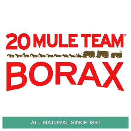 Borax Naturel Multi-Usages 20 Mule Team – Booster de Lessive, Nettoyant Écologique &amp; Neutralisateur d’Odeurs | Détachant Naturel, Adoucisseur d’Eau Dure, Sans Phosphate – 3,8 L / 1,84 kg