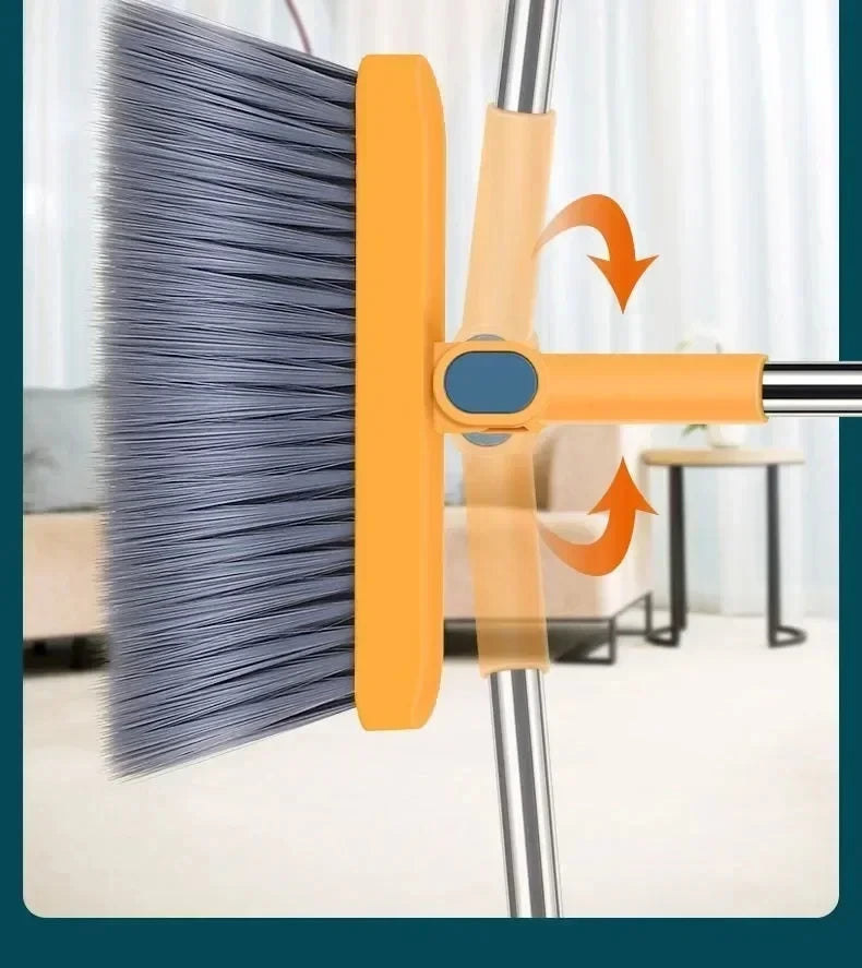 UNTIOR 1 Piece Foldable Broom & Dustpan Set Household Sweeping Tool 180° Rotating Small For Hair Garbage Cleaning Home