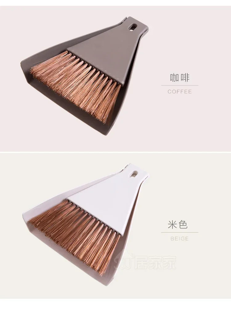 Mini Broom Set Desktop Broom Small Cleaning Brush Desktop Sweeping Garbage Cleaning Shovel Table Household Cleaning Tool