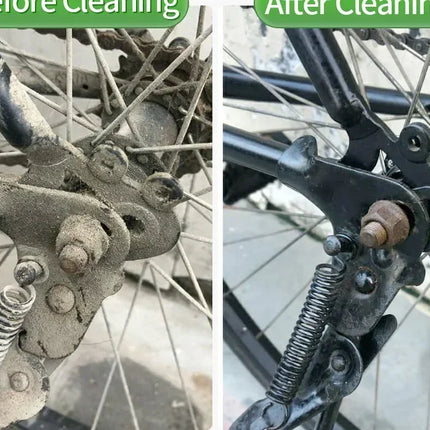 Nettoyant Chaîne de Vélo Puissant – Dégraissant Professionnel Concentré 100/350 ml | Spray Nettoyant Transmission, Cassette, Plateau & Dérailleur | Anti-Rouille, Anti-Usure