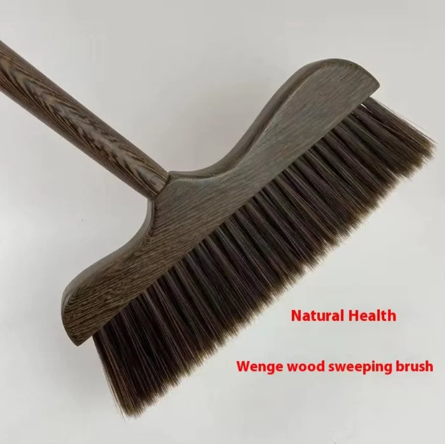 Collapsible Broom Angled Wood Handle Soft Thickened Wool Floor Sweeping Kitchen Cleaning Brush Broomsticks Indoor Outdoor