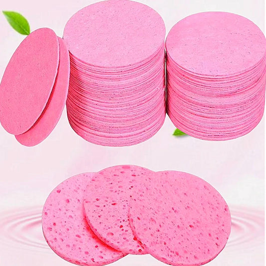 50PCS Compressed Facial Sponge, Cosmetic Hydrotherapy Sponge, Suitable for Daily Cleansing, Makeup Removal, and Exfoliation