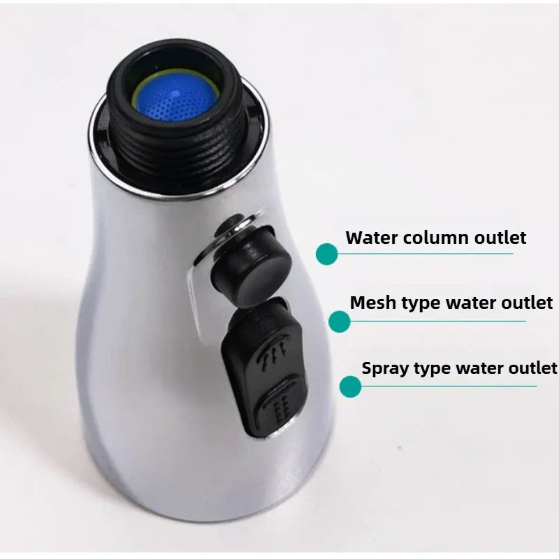 1/2PCS Kitchen Faucet Extender Sprayer Nozzle 3 Modes ABS Water Saving Bathroom Basin Sink Shower Spray Head for 1/2" Connection
