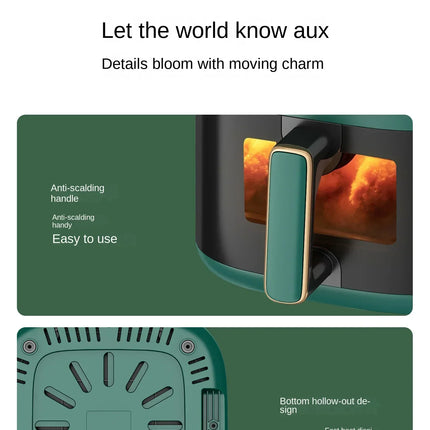 Friteuse à air chaud et four combinés 220 V AUX : multifonctionnels, entièrement automatiques, sans huile, faciles à nettoyer.