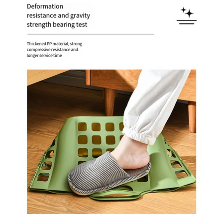 B84B - Panier à linge  pliable  en plastique pour linge sal
