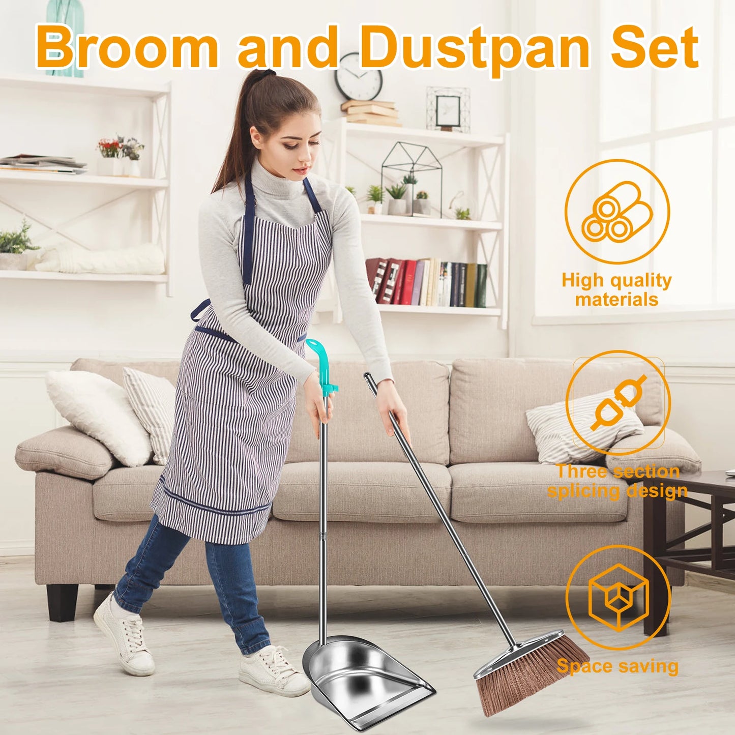 Ultimate Magic Broom &amp; Dustpan Set