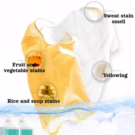 Lessive domestique blanchissante, oxygénée, anti-jaunissement - E-menage