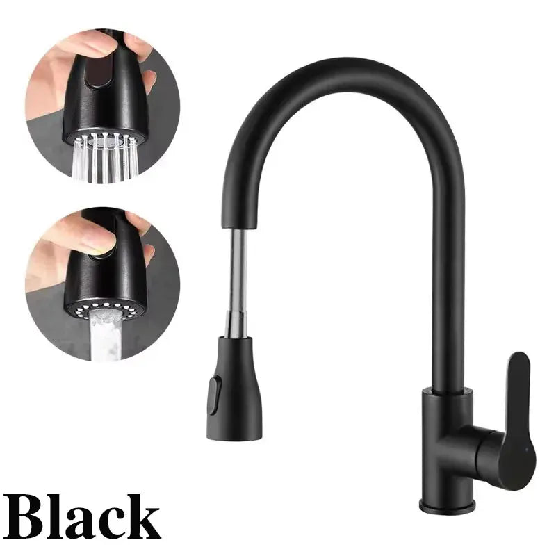 2025 NEW Kitchen Vegetable Wash Tank Stainless Steel Basin Sink Rotatable Hot  Cold Pull-Out Extendable Faucet Vegetable Wash