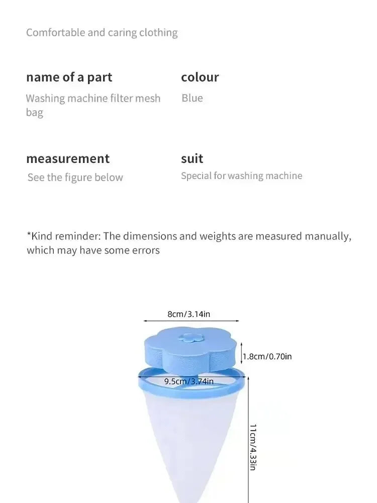 Laundry Detergent Balls Balls for Washing Cotton Lint Filter Bag for Care - E-menage