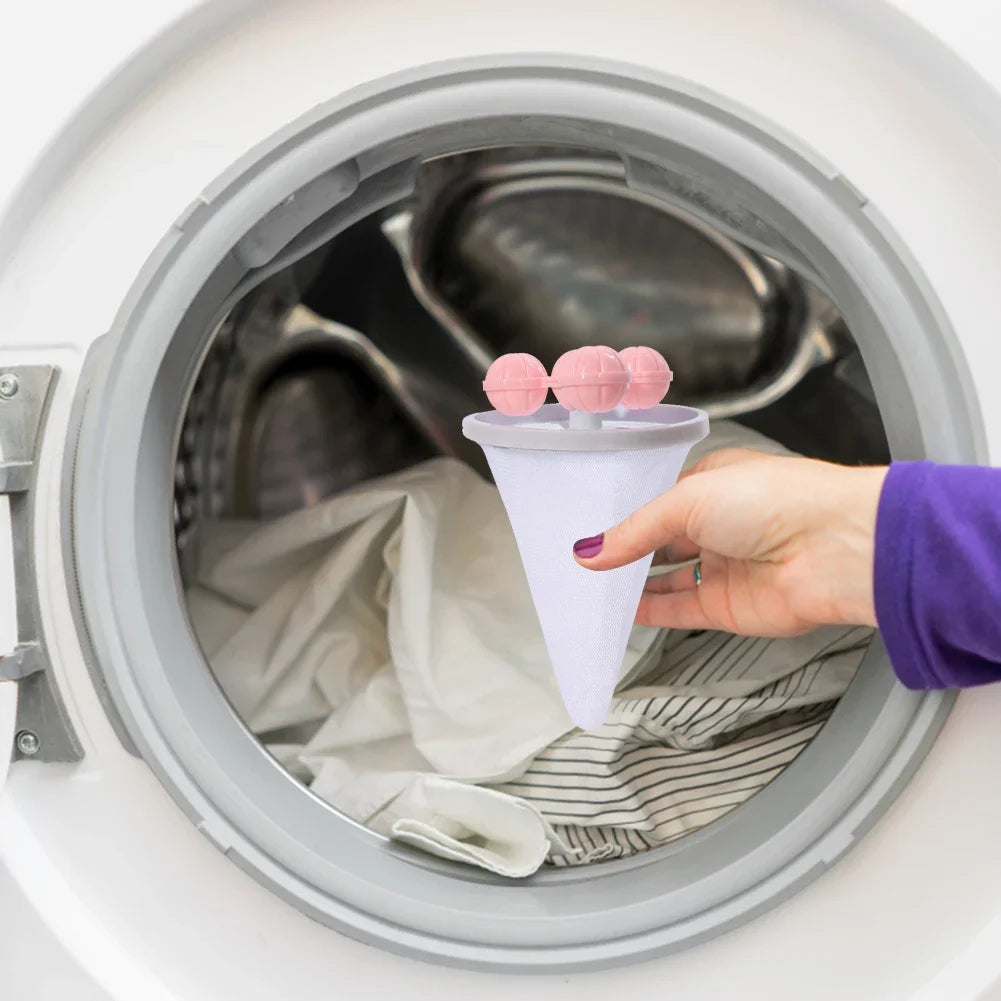 1-10PCS Washing Machine Filter Net Floating Lint Filter Mesh Bag Reusable Pet Hair Catcher Remover Laundry Cleaning Tool