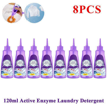 120ml Laundry Stain Remover Odour Remover Active Enzyme Cleaning Agent For Underwear Bra Pants T-shirt Cleaning Supplies