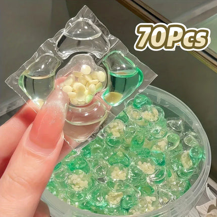 Perles de Lessive Concentrées – 70 Capsules Nettoyantes | Détachage Puissant, Parfum Longue Durée & Linge Éclatant | Détergent Actif Haute Efficacité, Facile à Utiliser – Marque CNDK