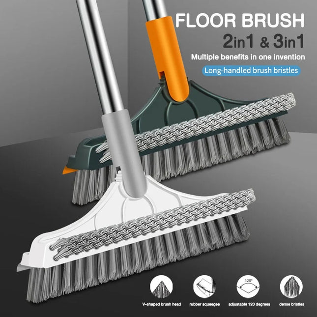 Brosse de nettoyage 3 en 1 pour salle de bain