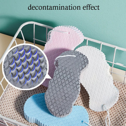 Éponge exfoliante douce pour le corps, gommage, bain, - E-menage