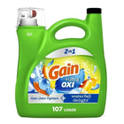 Gain Ultra OXI 2-in-1 Laundry Detergent Waterfall Delight Scent Concentrated Liquid HE Compatible Soothing Fragrance 154 fl oz