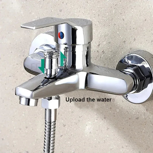 Chrome Bathroom Faucet Bathtub Facuet Wall Mounting Cold and Hot Shower Faucet