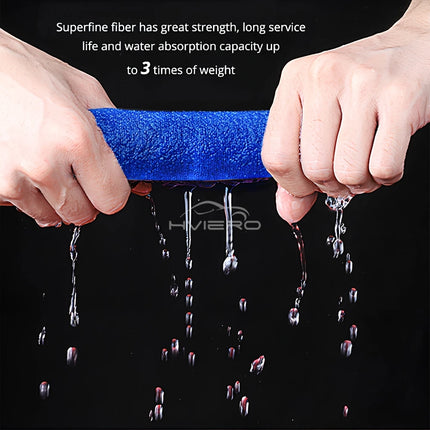 Lot de 5 serviettes absorbantes en microfibre épaisse 25 x 25 cm - E-menage