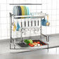 Stainl Steel 304 Kitchen Sink Di Drainer Ra Multi-Function Storage Plate Holder for Diwaing Pool above Countertop