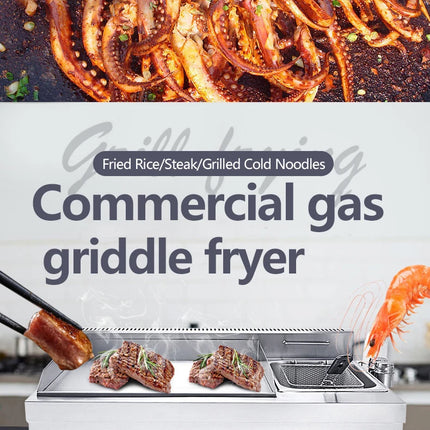 Friteuse à gaz de haute qualité en promotion avec machine à frire