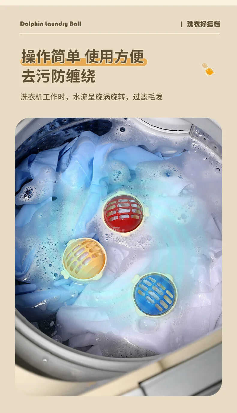 Boule de lavage réutilisable anti-enroulement - E-menage