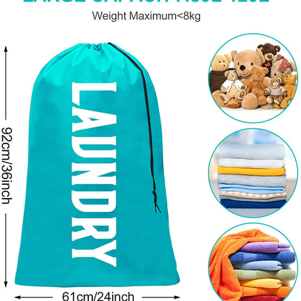 XL Travel Laundry Bags Dirty Clothes Organizer Machine Washable Easy Fit a Laundry Hamper or Basket - E-menage