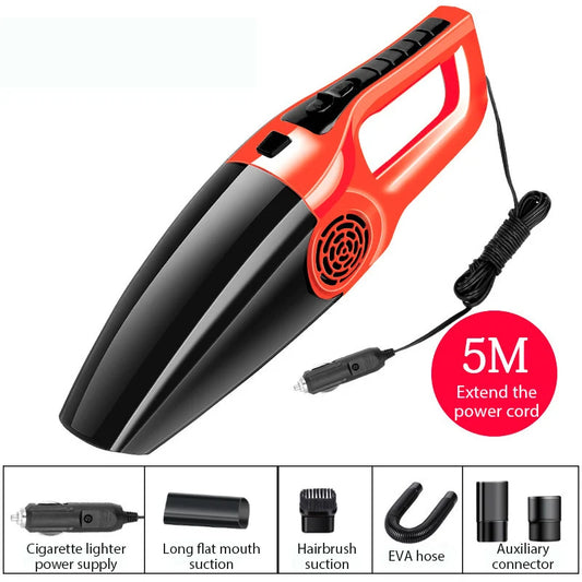 12V 120W Wired Car Vacuum Cleaner Powerful Handheld Mini Vaccum Cleaners Wet And Dry Dual-use Vacuum Cleaner High Suction