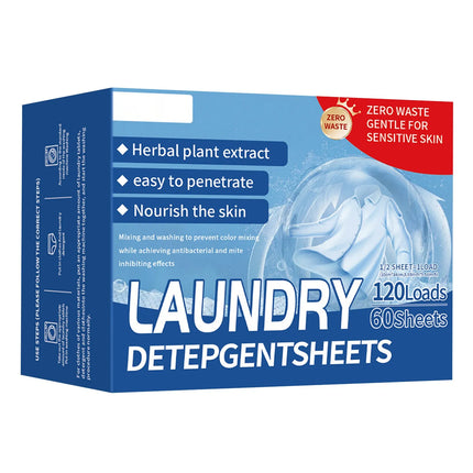 New！Portable Laundry Tablets Concentrated Stain Removal Instant Bubble Tablets Fresh Linen Scent Household Laundry Paper