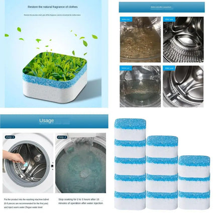 Nettoyant effervescent pour lave-linge , Lot de 12