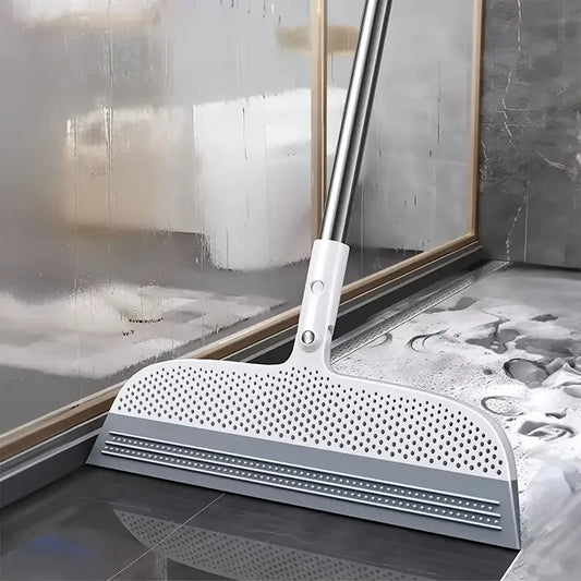 A magic broom suitable for bathrooms, kitchens, and living rooms, with a detachable head that easily removes hair and dust