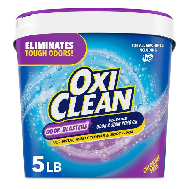 Odor Blasters Oxygen Powder Laundry Stain Odor Remover Stain Cleaner Fabric Odor Eliminator Kitchen Bathroom Cleaner 5 lb