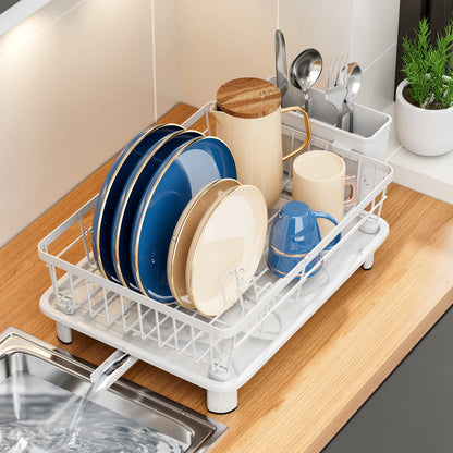 Kitchen Dish Rack, Small Volume Bowl and Plate Draining Rack, Sink, Multi-functional Tableware Draining Bowl Storage Box
