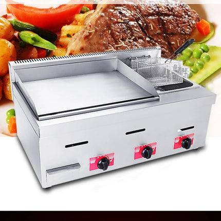 Friteuse à gaz de haute qualité en promotion avec machine à frire