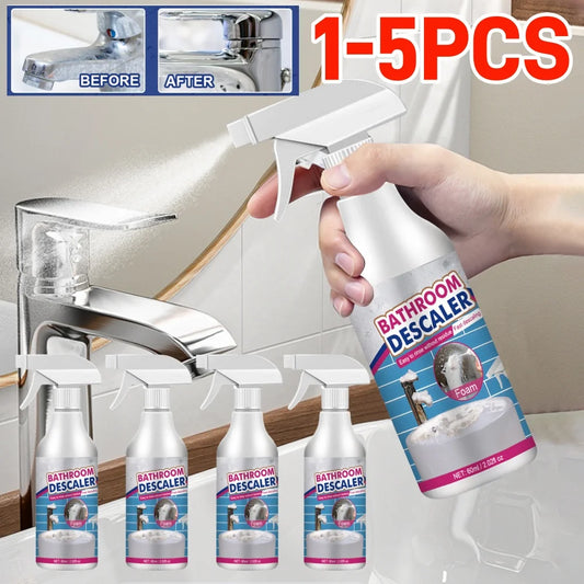 60ML Bathroom Foam Cleaner Spray Powerful Descaling Cleaning Foam Cleaning Agent for Bathtub Toilet Shower Sink Glass Ceramic